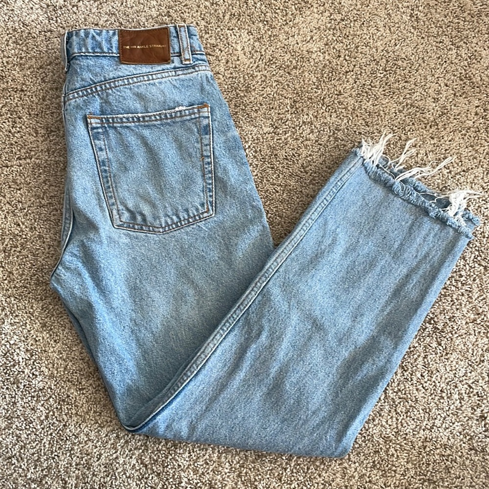 Zara ankle straight jeans size 2